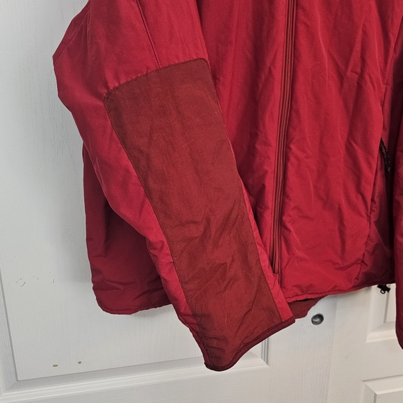 Chaps Jacket Coat Nylon Windbreaker Fleece Lined XXL Red - Picture 5 of 7